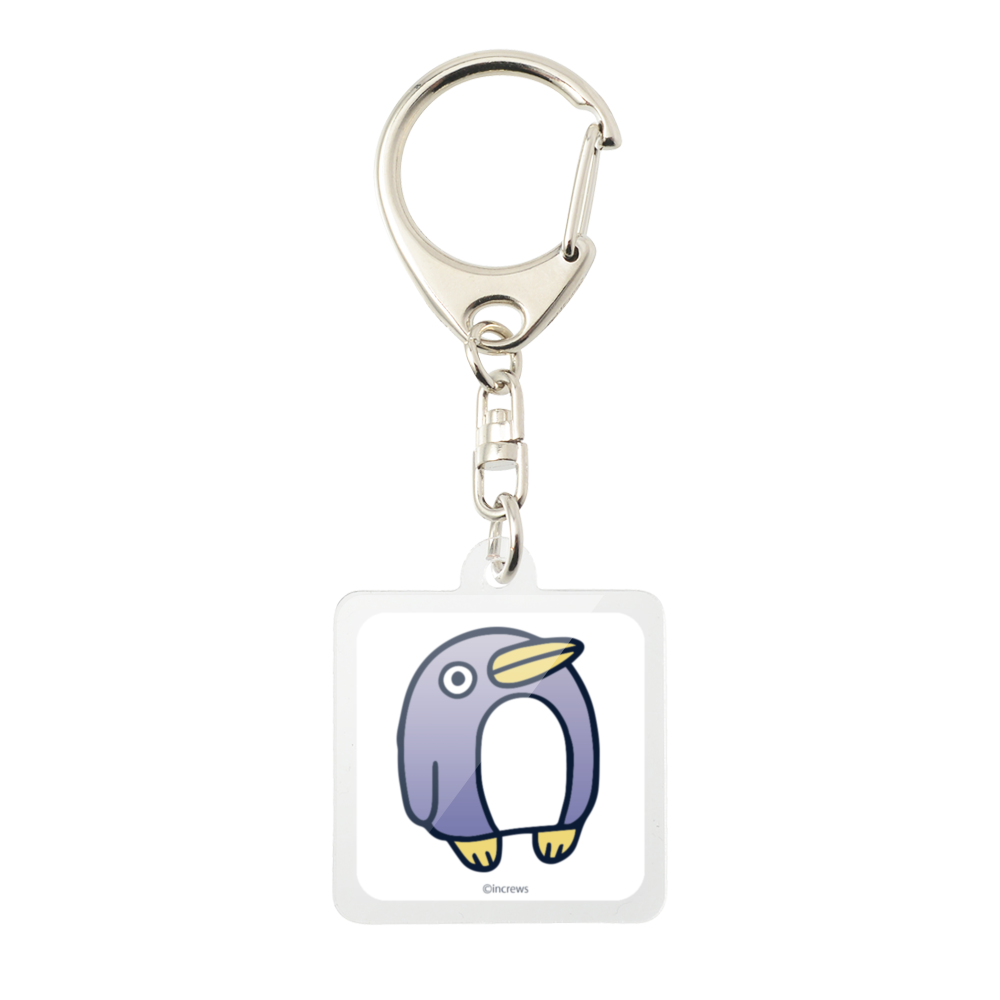 めんトリ 5周年 めんトリ キーホルダー ニセぺんぐいん 5th 正方形キーホルダー 4cm ナスカン カワセル By Meet My Goods