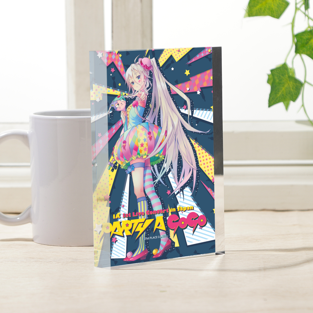 IA & ONE IA アクリルブロック06 白有り アクリルブロック ポスト