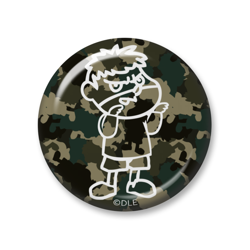 秘密結社 鷹の爪 秘密結社 鷹の爪 缶バッジ シルエット迷彩 缶バッジ