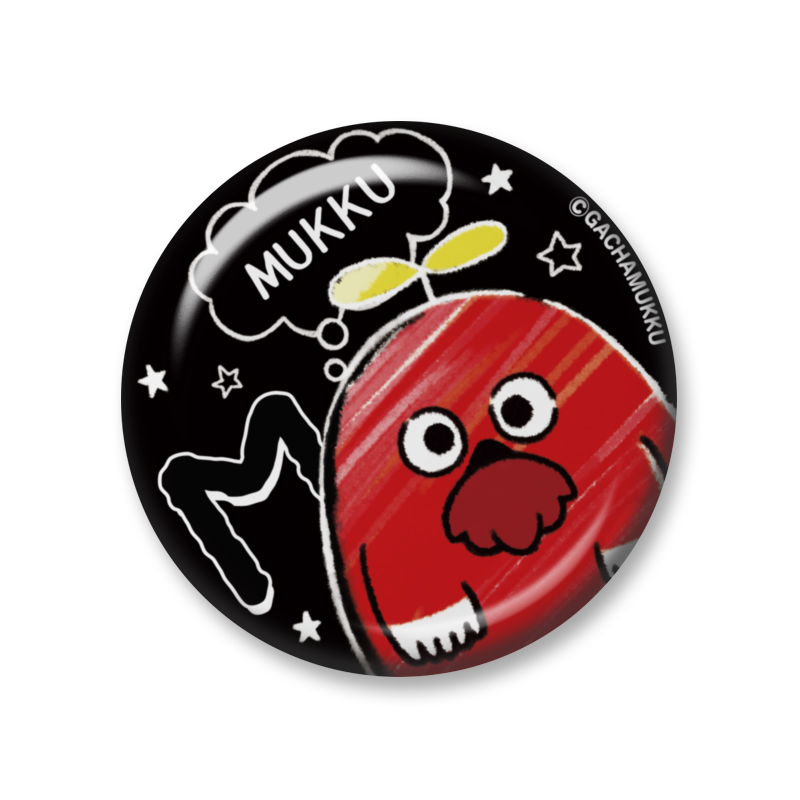 ガチャピン・ムック ムック 缶バッジ ＜スケッチ＞ 缶バッジ (Z